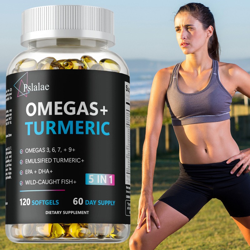 Turmeric Curcumin Capsule - كبسولات أوميغا+ بالكركم - تعزز طاقة