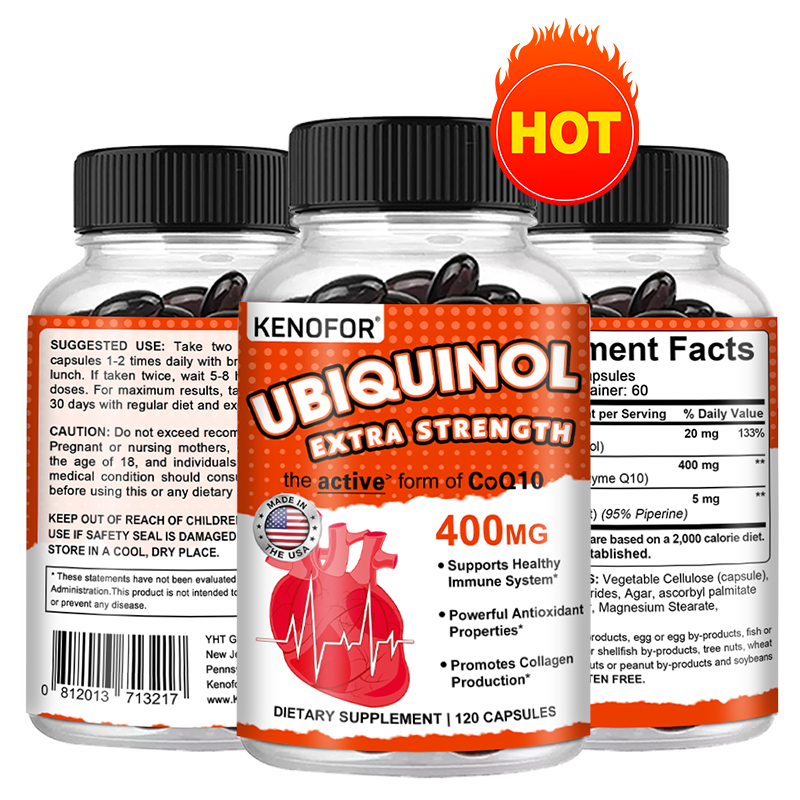 Coq10 Ubiquinol Softgel - Ubiquinol CoQ10 400 مجم كبسولات هلامية،