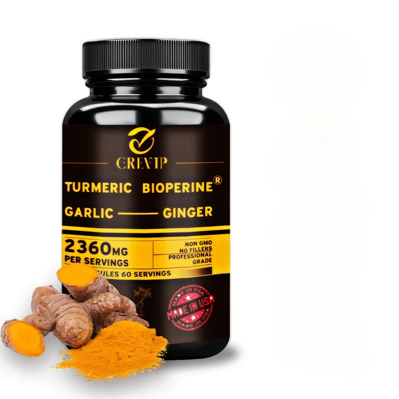 مكمل زنجبيل الكركم 4 في 1 - مع - مراجعة Turmeric Curcumin Capsule وسعره