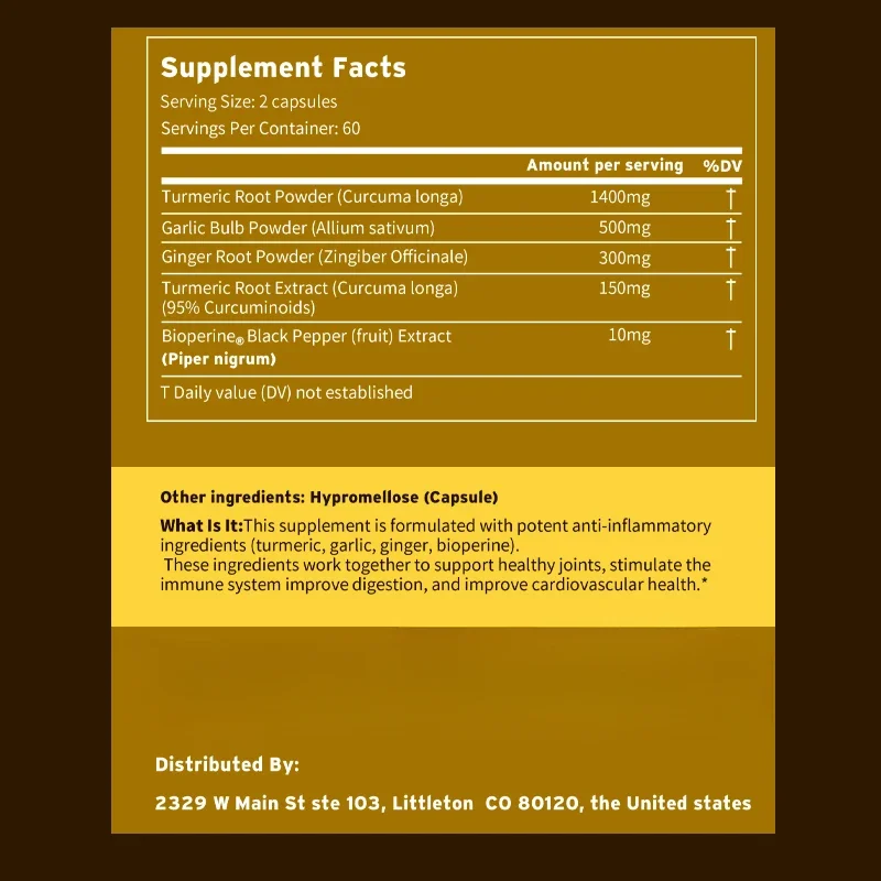 مكمل زنجبيل الكركم 4 في 1 - مع - مراجعة Turmeric Curcumin Capsule وسعره