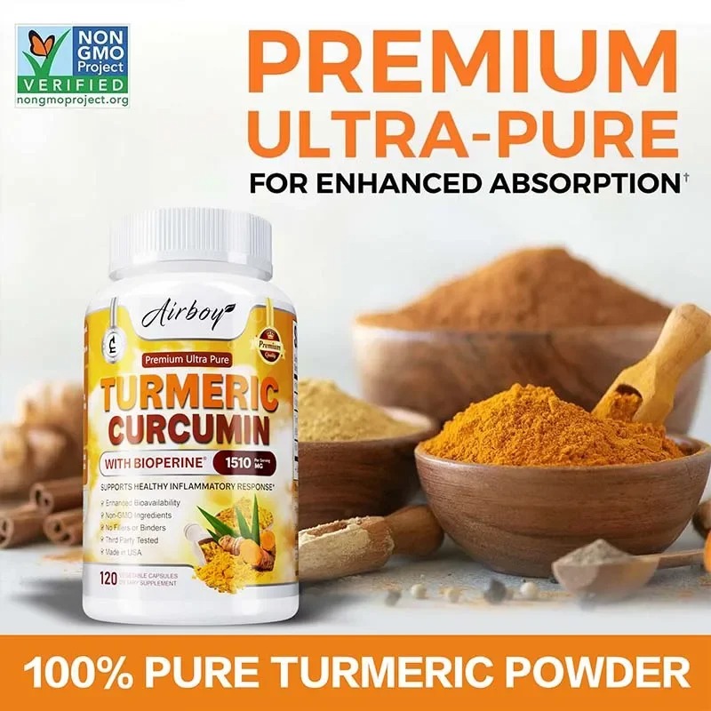 كبسولات الكركم - تعزز الهضم وا - مراجعة Turmeric Curcumin Capsule وسعره
