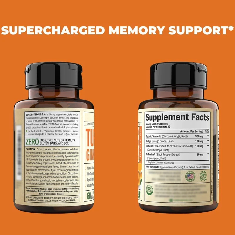 مكمل الكركمين العضوي مع أوراق  - مراجعة Turmeric Curcumin Capsule وسعره