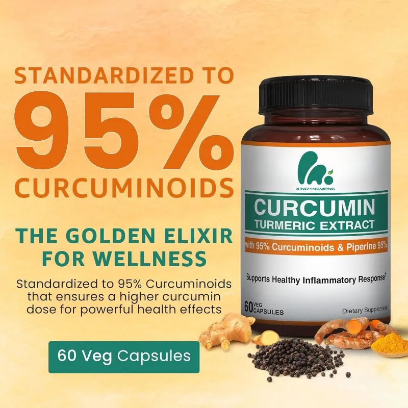 مكمل الكركمين التغذية 95% الكر - مراجعة Turmeric Curcumin Capsule وسعره