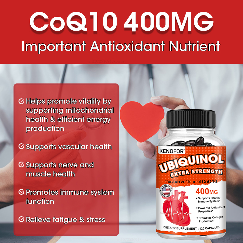 سوفتجيل مضاد للأكسدة من كينوفو - مراجعة Coq10 Ubiquinol Softgel وسعره