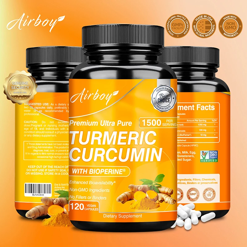 كبسولات الكركمين - تساعد على ت - مراجعة Turmeric Curcumin Capsule وسعره
