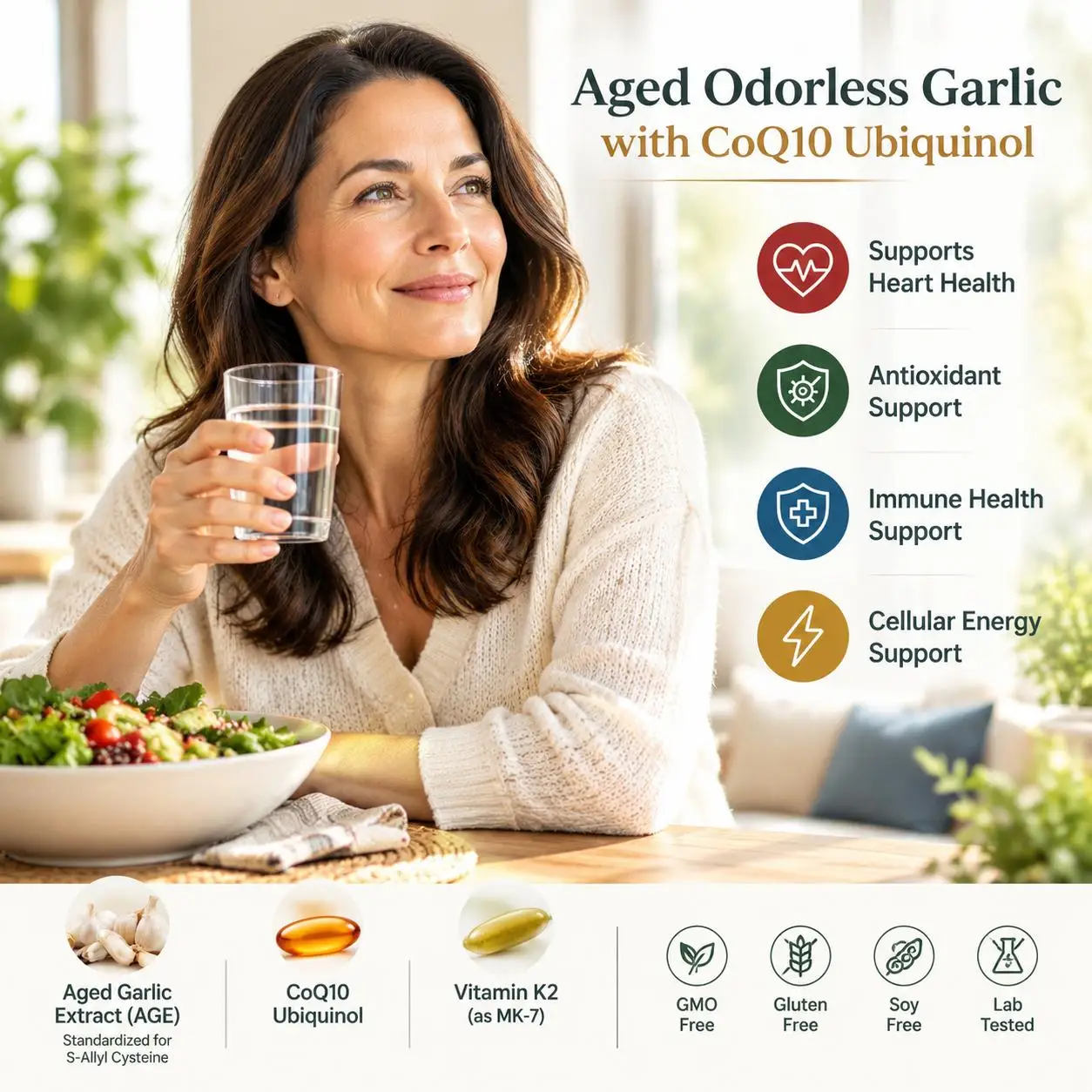 كبسولات هلامية من الثوم المعتق - مراجعة Coq10 Ubiquinol Softgel وسعره
